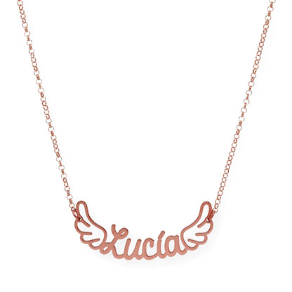 Colgante Hermes Nombre con Alas en Plata 925
