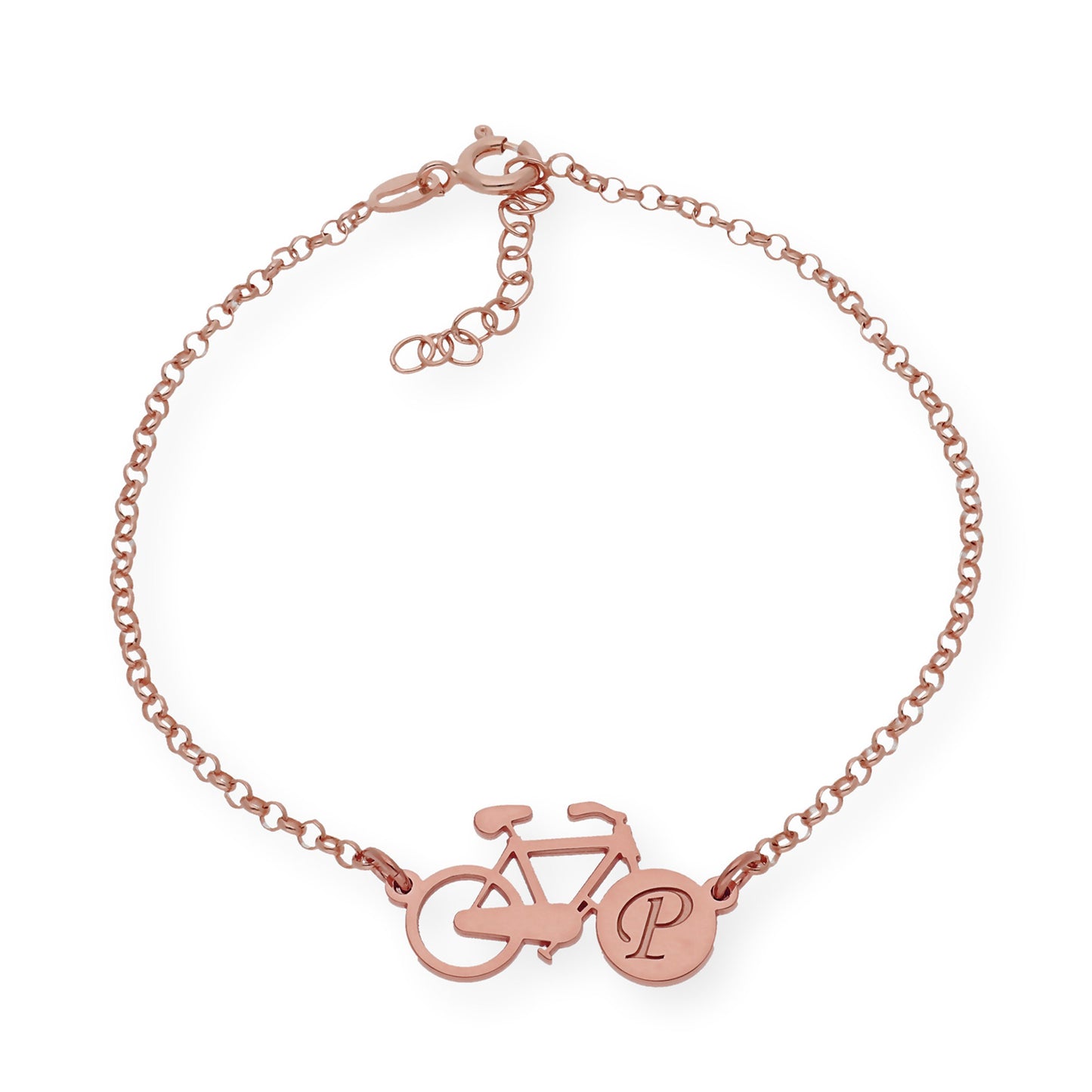 Pulsera Bicicleta Inicial en Plata 925 y Baño de Oro 18k
