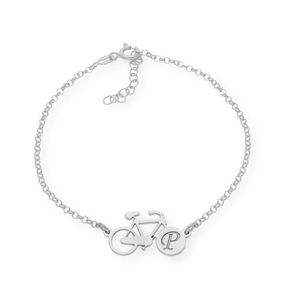 Pulsera Bicicleta Inicial en Plata 925 y Baño de Oro 18k