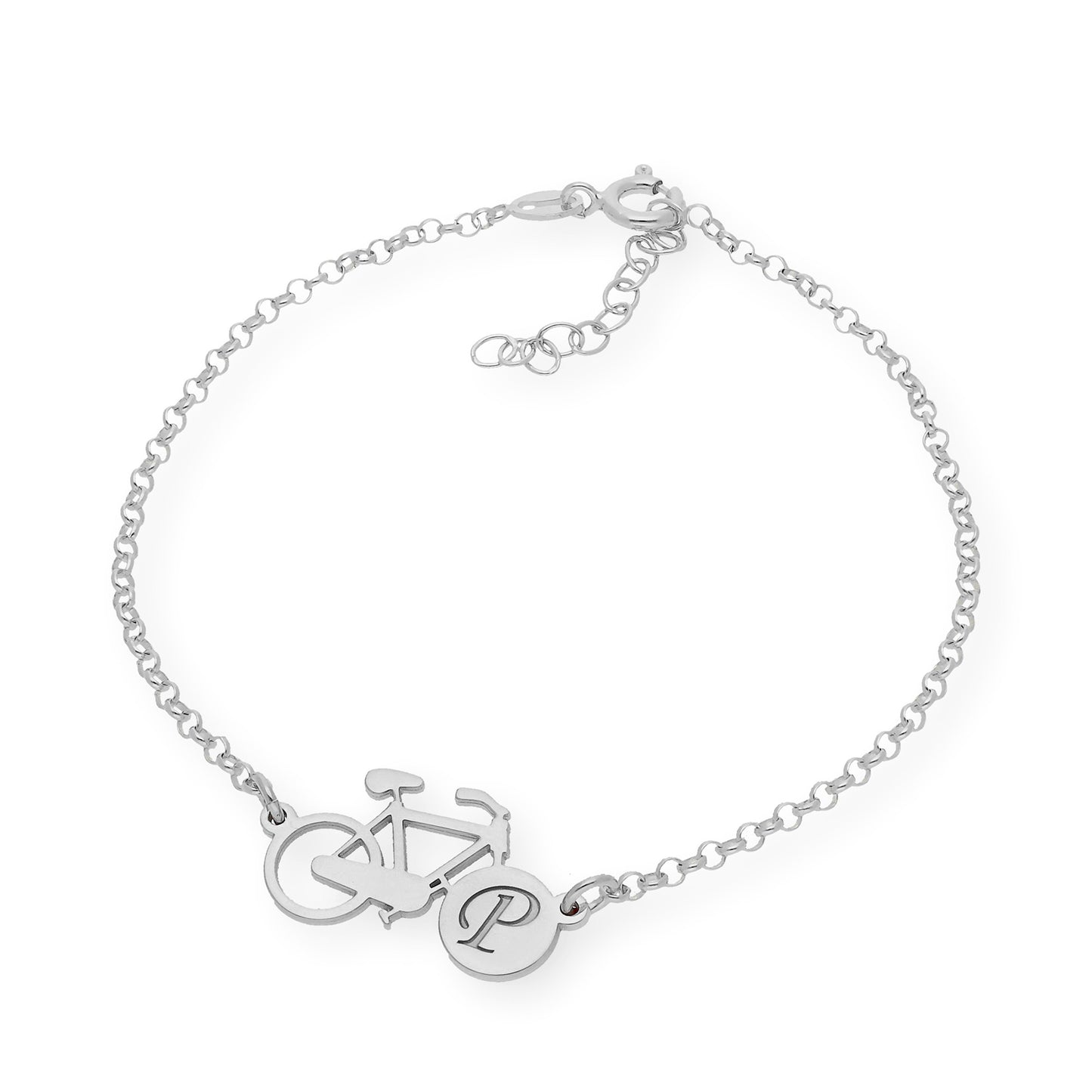 Pulsera Bicicleta Inicial en Plata 925 y Baño de Oro 18k