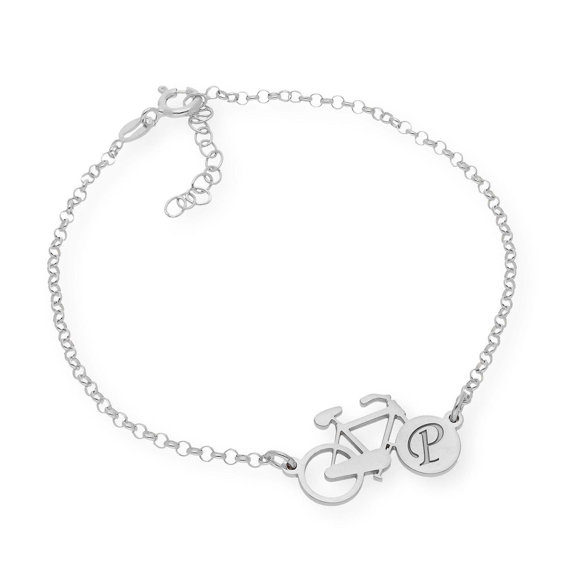 Pulsera Bicicleta Inicial en Plata 925 y Baño de Oro 18k